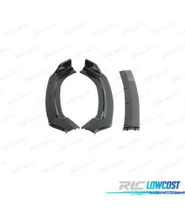 LIP SPOILER FRONTAL AUDI A6 C7 15-18 LOOK S-LINE NEGRO BRILLO