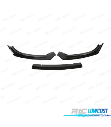 LIP SPOILER FRONTAL AUDI A6 C7 15-18 LOOK S-LINE NEGRO BRILLO