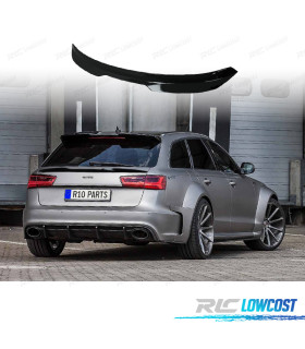 ALERON SPOILER AUDI A6 AVANT 11-18 NEGRO BRILLO
