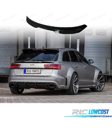ALERON SPOILER AUDI A6 AVANT 11-18 NEGRO BRILLO