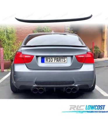 ALERON SPOILER BMW E90 05-11 LOOK M3 NEGRO BRILLO
