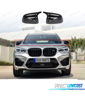 CARCASAS ESPEJOS BMW X5 G05 X6 G06 LOOK M NEGRO BRILLO
