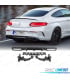 DIFUSOR MERCEDES CLASE C C205 COUPE AMG 14-18 LOOK C63 MOLDURA NEGRO BRILLO