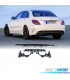 DIFUSOR MERCEDES CLASE C W205 AMG 15-21 LOOK C63 MOLDURA PLATEADA