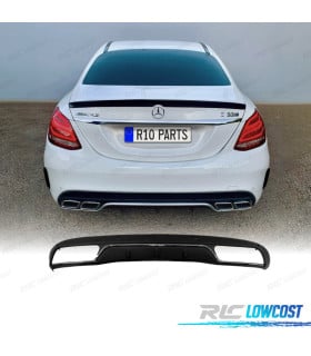DIFUSOR MERCEDES CLASE C W205 14-18 LOOK C63 MOLDURA PLATEADA