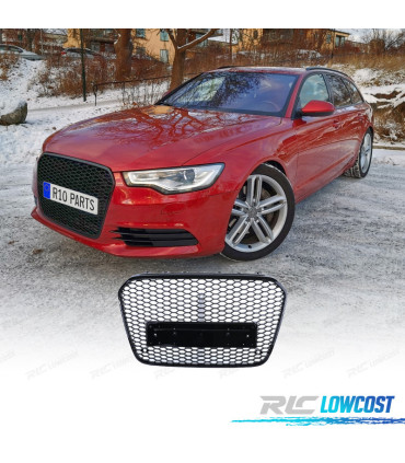PARRILLA AUDI A6 C7 4G 10-14 PDC LOOK RS NEGRO BRILLO