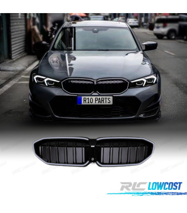 PARRILLAS BMW G20 23-25 LOOK M NEGRO BRILLO + LED