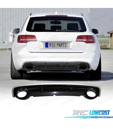DIFUSOR AUDI A6 C6 SEDAN AVANT 04-08 LOOK RS6 + COLAS ESCAPE