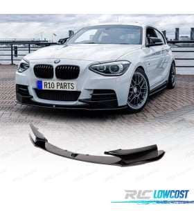 SPOILER LIP FRONTAL BMW F20 F21 11-15 LOOK M PERFORMANCE NEGRO BRILLO