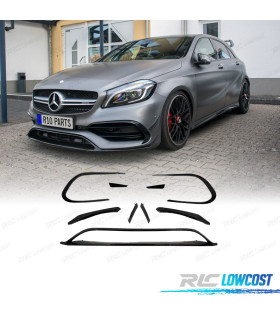 SPOILER LIP MERCEDES CLA W117 16- LOOK AMG A45 NEGRO
