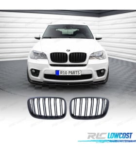 PARRILLAS BMW X5 E70 X6 E71 LOOK M NEGRO MATE