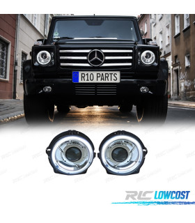 FAROS MERCEDES CLASE G W463 89-18 LOOK AMG G55 LED BLANCO