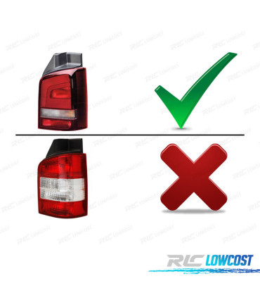 PILOTOS VOLKSWAGEN VW T5 10-15 1P LED BAR AHUMADO