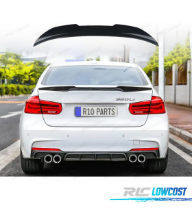 ALERON SPOILER BMW F30 LOOK M3 CS PSM PERFORMANCE NEGRO BRILLO
