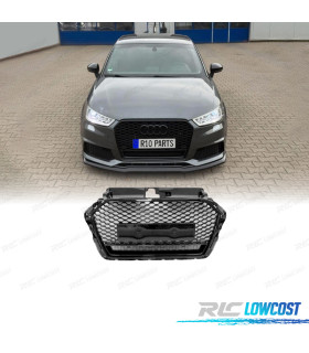 PARRILLA AUDI A3 II 16-20 LOOK RS3 NEGRO