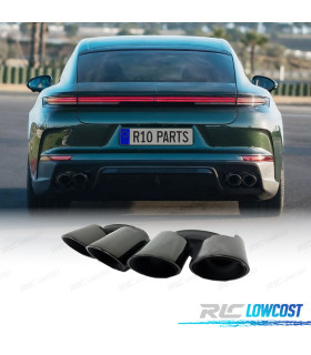 COLAS DE ESCAPE PORSCHE PANAMERA 24-25 NEGRO BRILLO