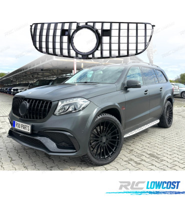 PARRILLA MERCEDES GLS X166 15-19 NEGRO BRILLO LOOK AMG GT