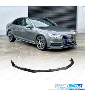SPOILER FRONTAL AUDI A4 B9 SEDÁN AVANT 15-19 NEGRO BRILLO ABS