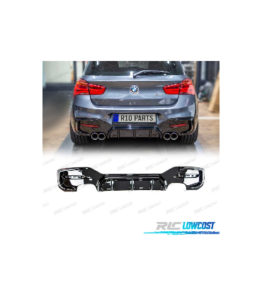 DIFUSOR BMW F20 LCI 15-19 LOOK M PERFORMANCE NEGRO BRILLO