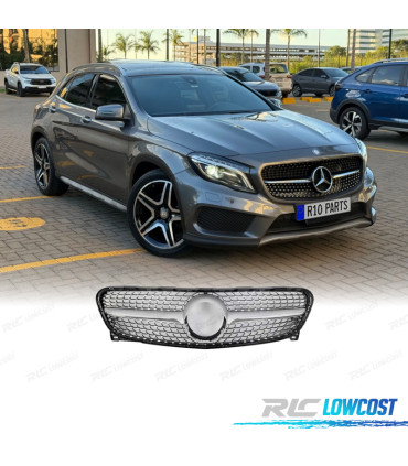 PARRILLA MERCEDES CLASE GLA X156 AMG 15-17 LOOK DIAMOND SILVER