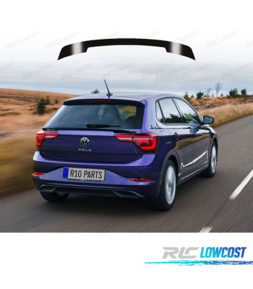 ALERON VOLKSWAGEN VW POLO 23- NEGRO BRILLO