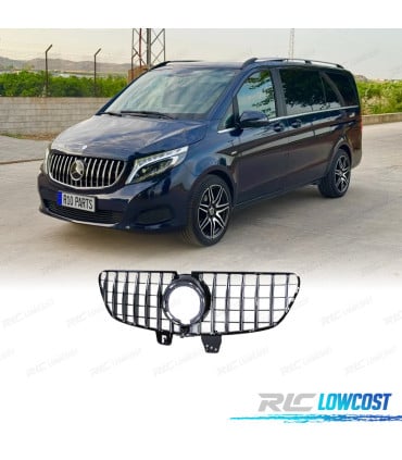 PARRILLA MERCEDES CLASE V W447 19- NEGRO CROMO LOOK AMG