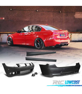 KIT PARAGOLPES BMW E90 PDC Y LAVAFAROS 05-08 LOOK M3
