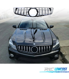 PARRILLA MERCEDES SL R230 08-12 NEGRO CROMO