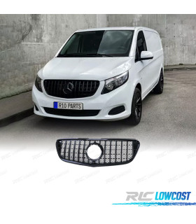 PARRILLA MERCEDES VITO W447 14-19 NEGRO BRILLO