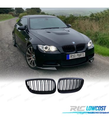 PARRILLAS BMW E92 E93 06-10 LOOK M NEGRO MATE