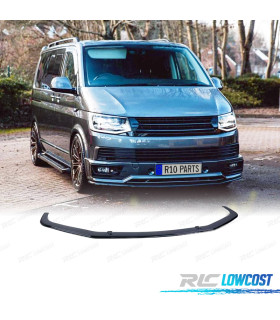 SPOILER LIP VOLKSWAGEN VW T6 15-19 SPORTLINE NEGRO BRILLO