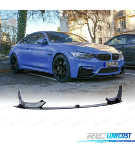 SPOILER LIP BMW F80 M3 F82 F83 M4 14- NEGRO BRILLO