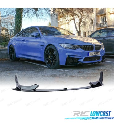 SPOILER LIP BMW F80 M3 F82 F83 M4 14- NEGRO BRILLO