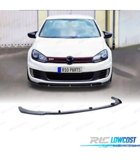 SPOILER LIP VOLKSWAGEN VW GOLF 6 GTI 09-13 NEGRO BRILLO
