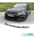 SPOILER LIP VOLKSWAGEN VW GOLF 7.5 17-20 LOOK CLUBSPORT NEGRO BRILLO