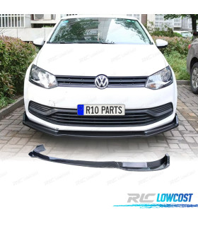 SPOILER LIP VOLKSWAGEN VW POLO V 6R 09-14 CARBONO