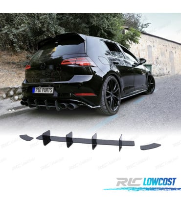 DIFUSOR VOLKSWAGEN VW GOLF 7 GTI 3P 5P 12-20 NEGRO BRILLO
