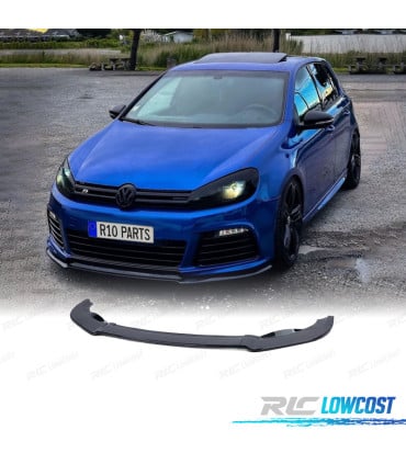 SPOILER LIP VOLKSWAGEN VW GOLF 6 09-12 LOOK R20 NEGRO BRILLO