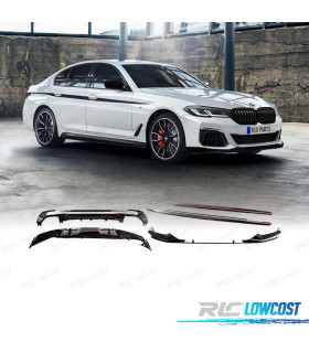 KIT SPOILERS PARA BMW G30 G31 17-19 LOOK M PERFORMANCE NEGRO BRILLO