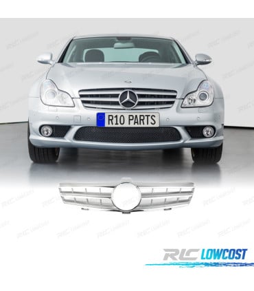 PARRILLA MERCEDES CLASE CLS W219 04-10 CROMADO PLATA AMG LOOK