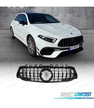 PARRILLA MERCEDES W177 V177 18-22 LOOK AMG GT NEGRO BRILLO