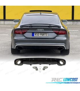 DIFUSOR AUDI A7 15-18 LOOK RS7 NEGRO BRILLO