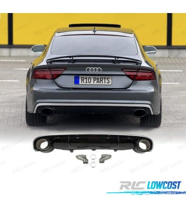 DIFUSOR AUDI A7 15-18 LOOK RS7 NEGRO BRILLO