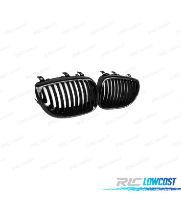 PARRILLAS BMW E60 E61 03-10 LOOK M PERFORMANCE NEGRO BRILLO