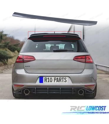 ALERON SPOILER VOLKSWAGEN VW GOLF 6 7 GTI GTD R 09-20 CARBONO
