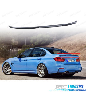 ALERON SPOILER BMW F30 F80 11-19 LOOK M3 NEGRO BRILLO