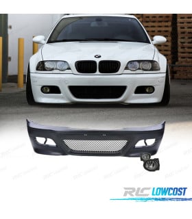 PARAGOLPES DELANTERO BMW E46 99-05 LOOK M3 + NIEBLAS