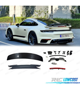 ALERON SPOILER CON AERODINAMICA ACTIVA PORSCHE 911 CARRERA 992 19-23 FIBRA DE CARBONO Y ABS