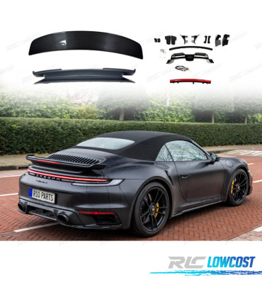 ALERON SPOILER CON AERODINAMICA ACTIVA PORSCHE 911 CARRERA 992 19-23 FIBRA DE CARBONO