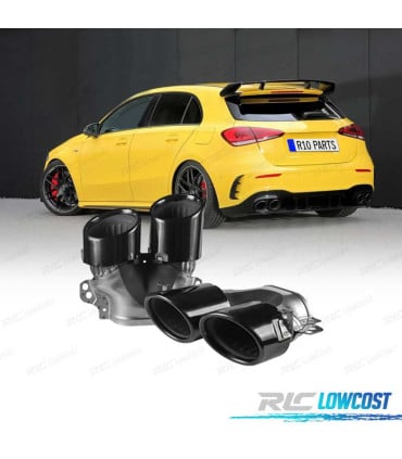 COLAS ESCAPE MERCEDES CLASE A W177 CLA W118 18- LOOK AMG A45 NEGRO